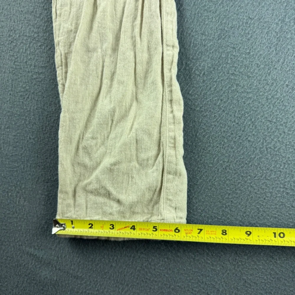 Porter & Ash Linen Pants Men's 30 (Fits 31x28) Beige Lightweight Summer Beach